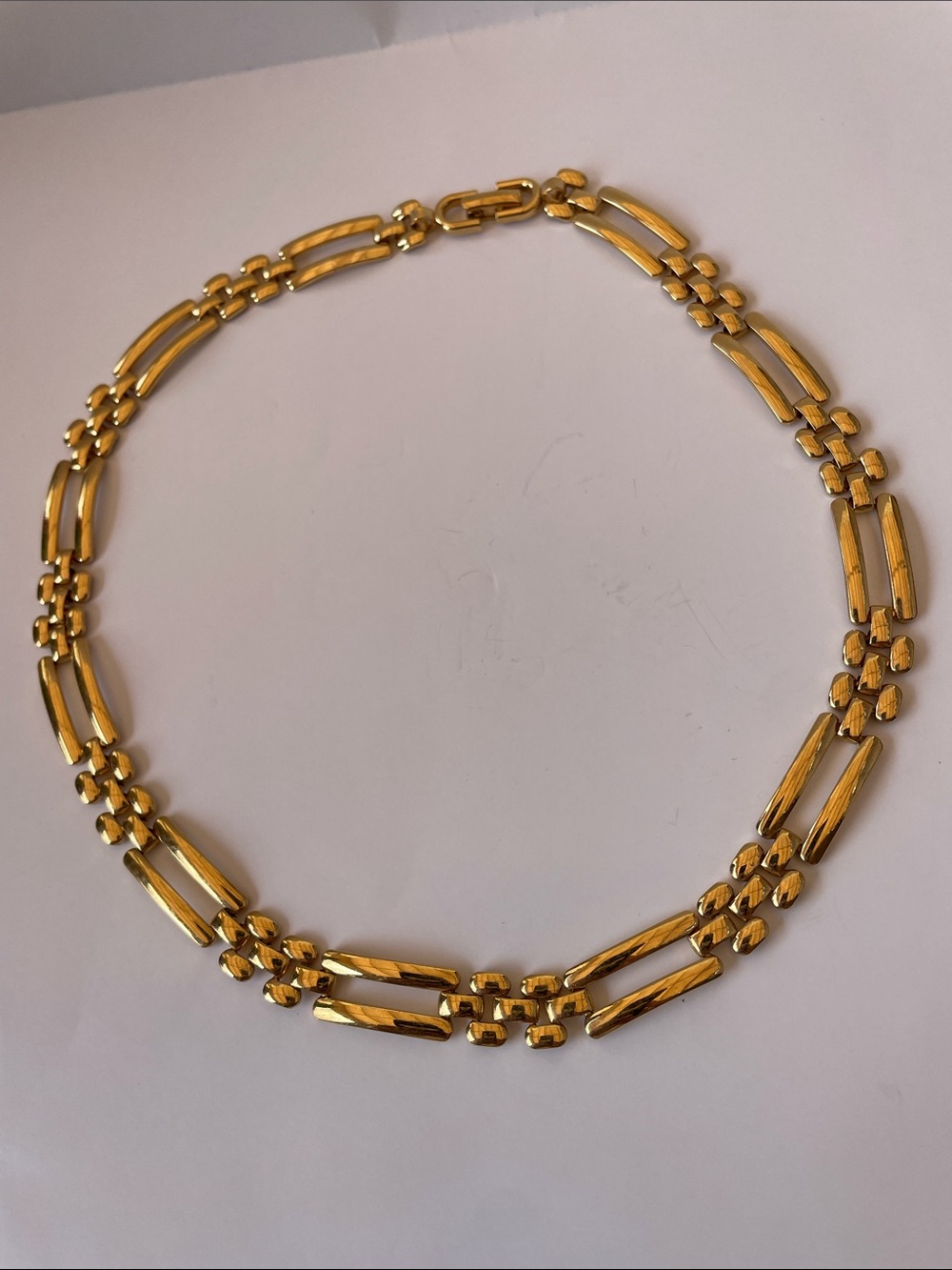 Gold Link Monet Statement Necklace - Women's Jewelry